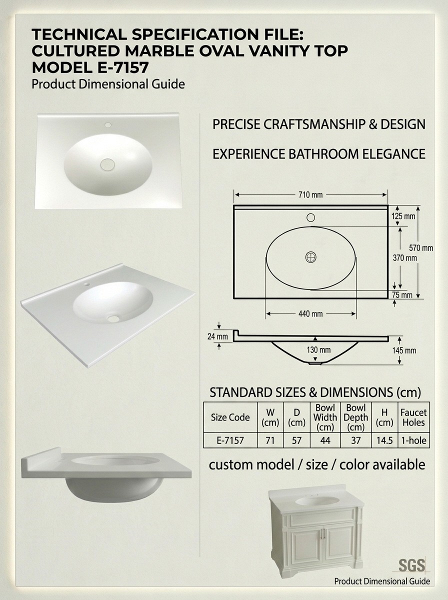 Cultured Marble Vanity Top Manufacturer in Turkey | Maryfass